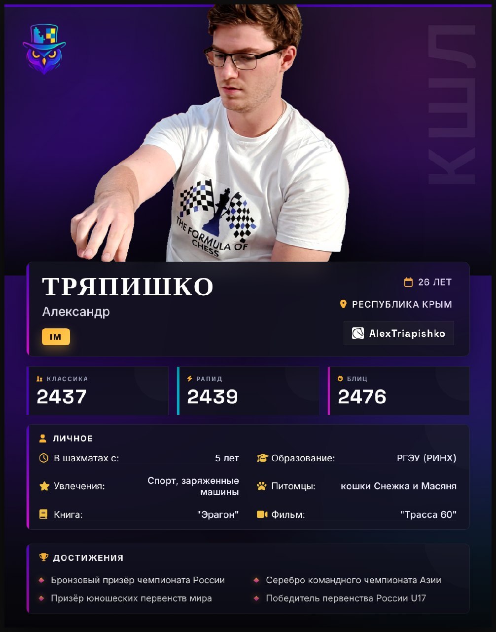 IM Александр Тряпишко становится чемпионом Суперфинала сентября в интригующем матче